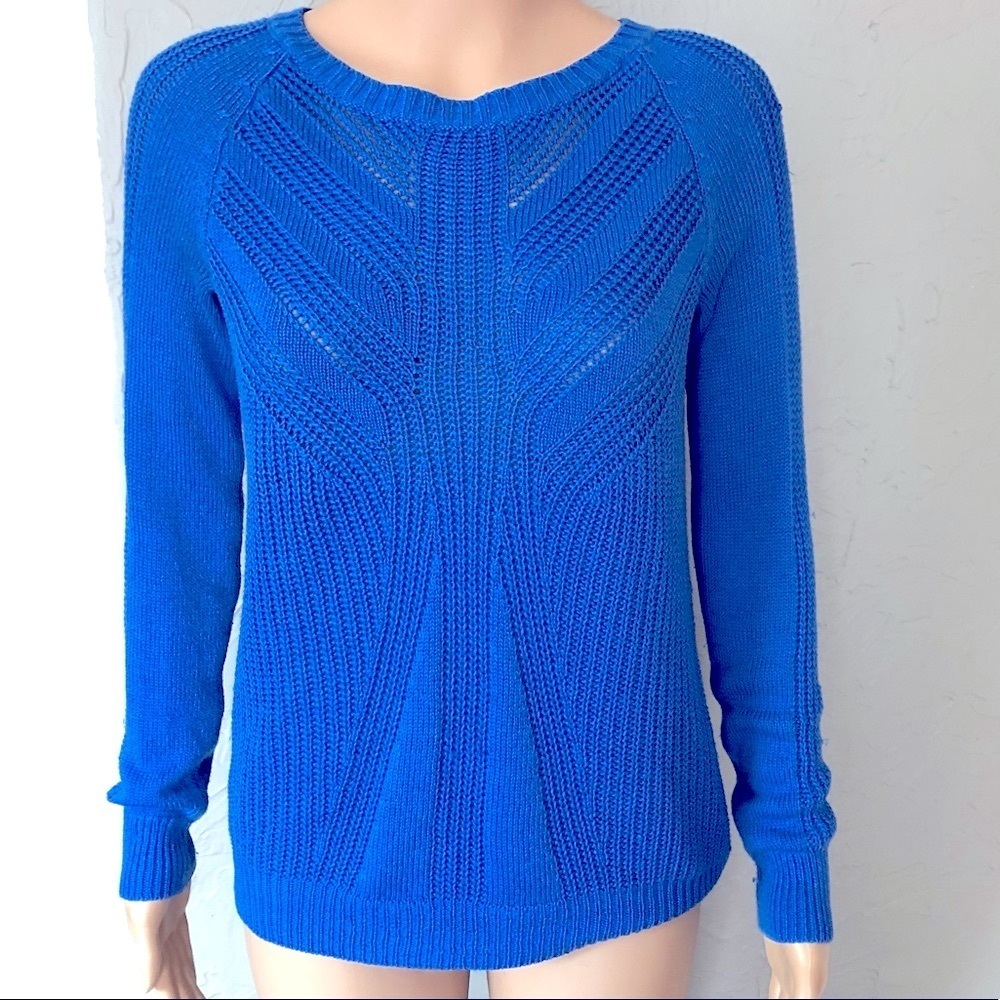 Pink Rose Blue Sweater